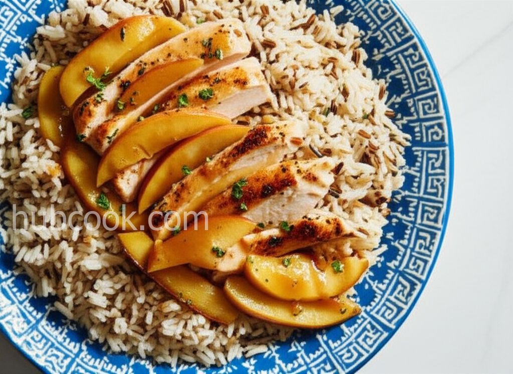 Apple Cider Chicken with Wild Rice