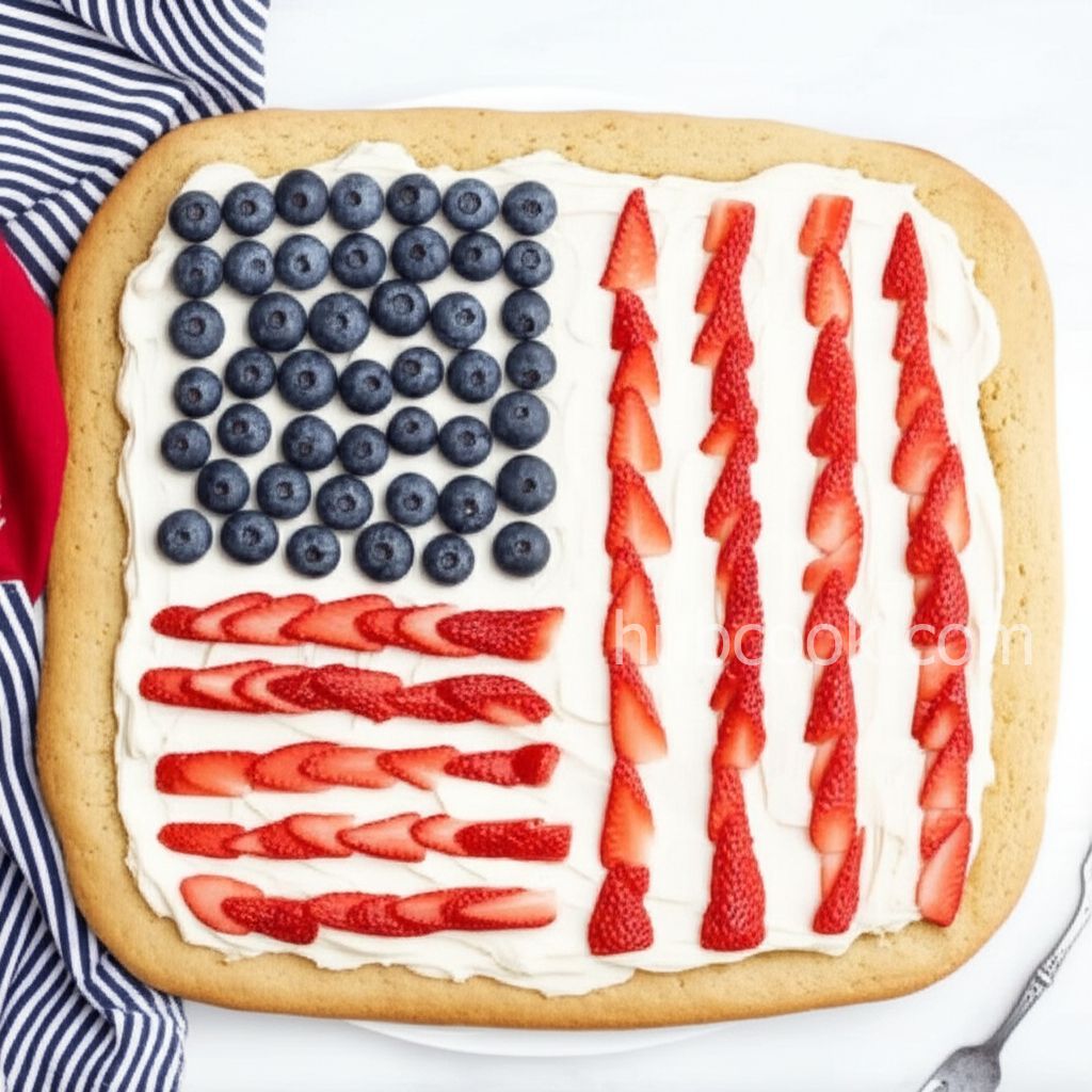 Patriotic Fruit Pizza