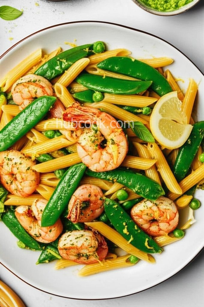 Shrimp Pesto Penne