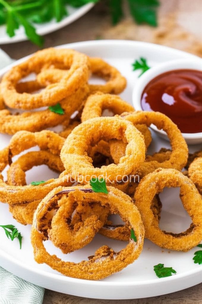 Air Fryer BBQ Onion Rings