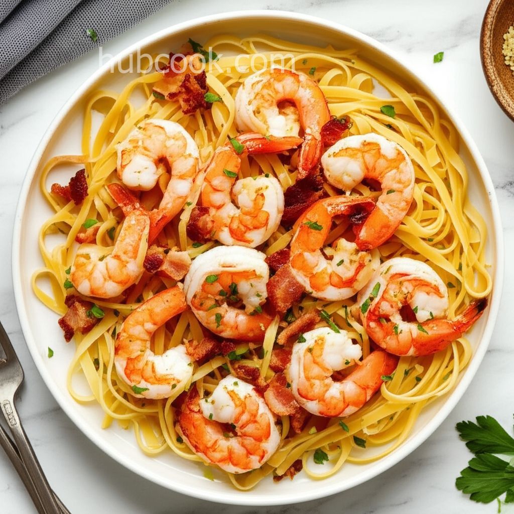 Bacon Shrimp Scampi