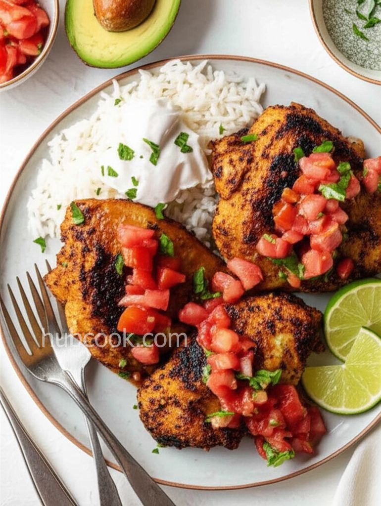 Baked Chicken with Plum Tomato Salsa