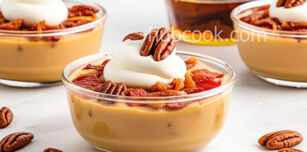 Butterscotch Pudding with Candied Bacon