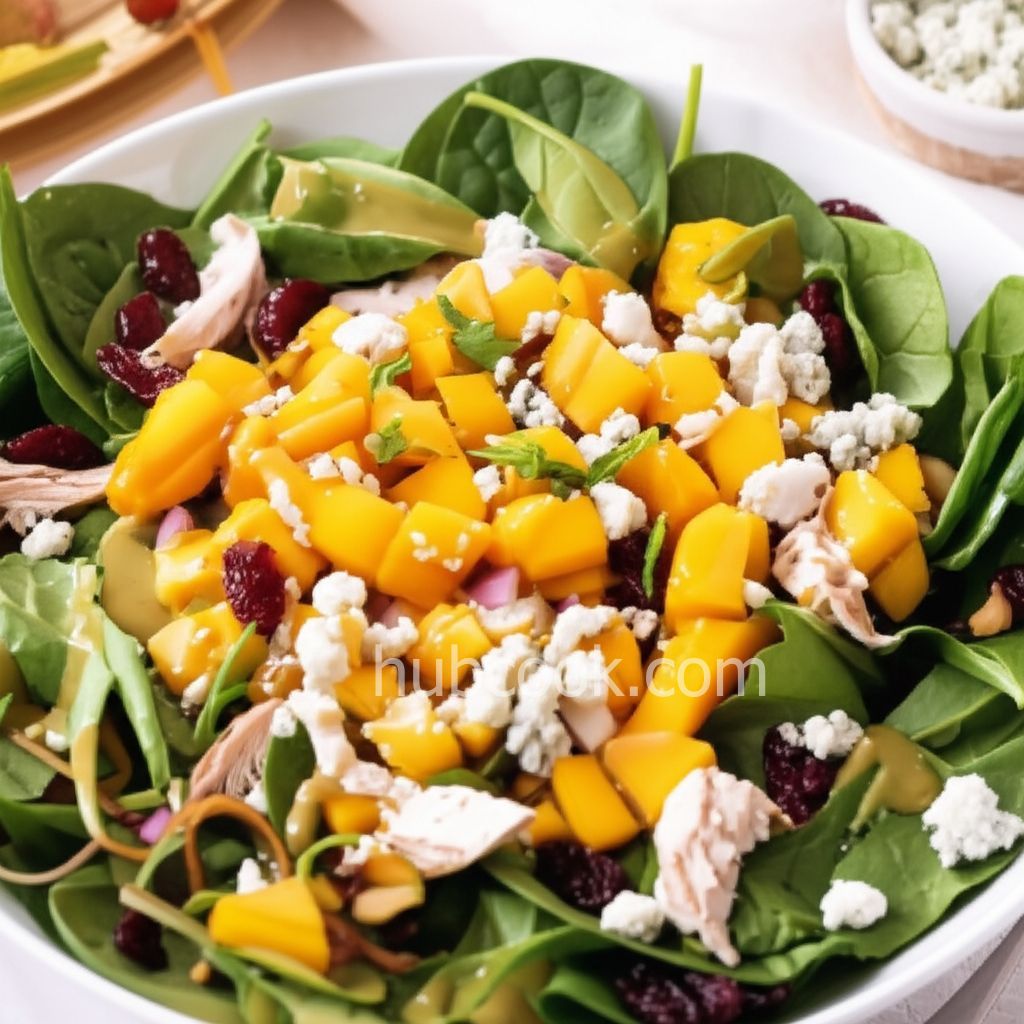 Chicken Mango Salsa Salad with Chipotle Lime Vinaigrette