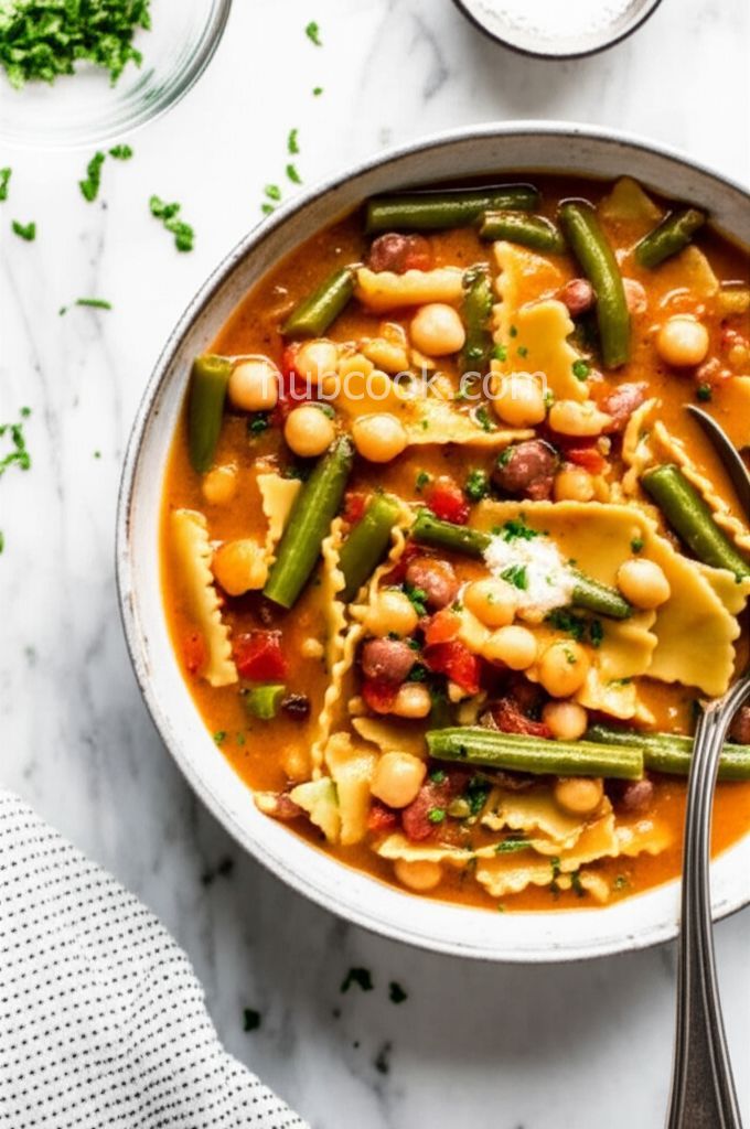 Chickpea Maltagliati e Fagioli
