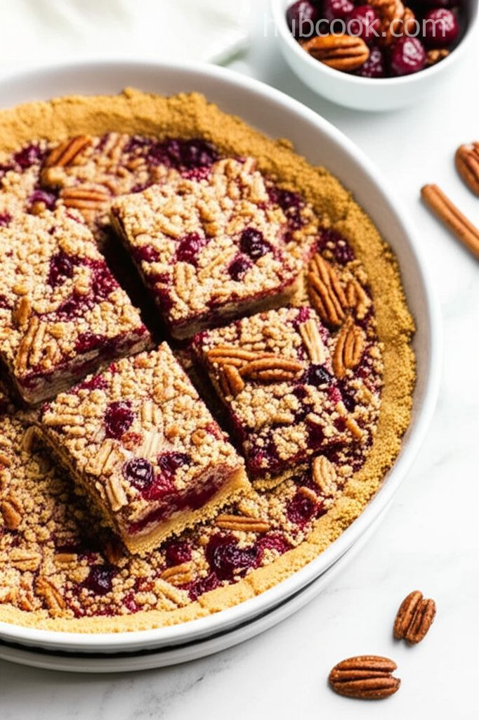 Coconut-Cranberry Bars with Pecans