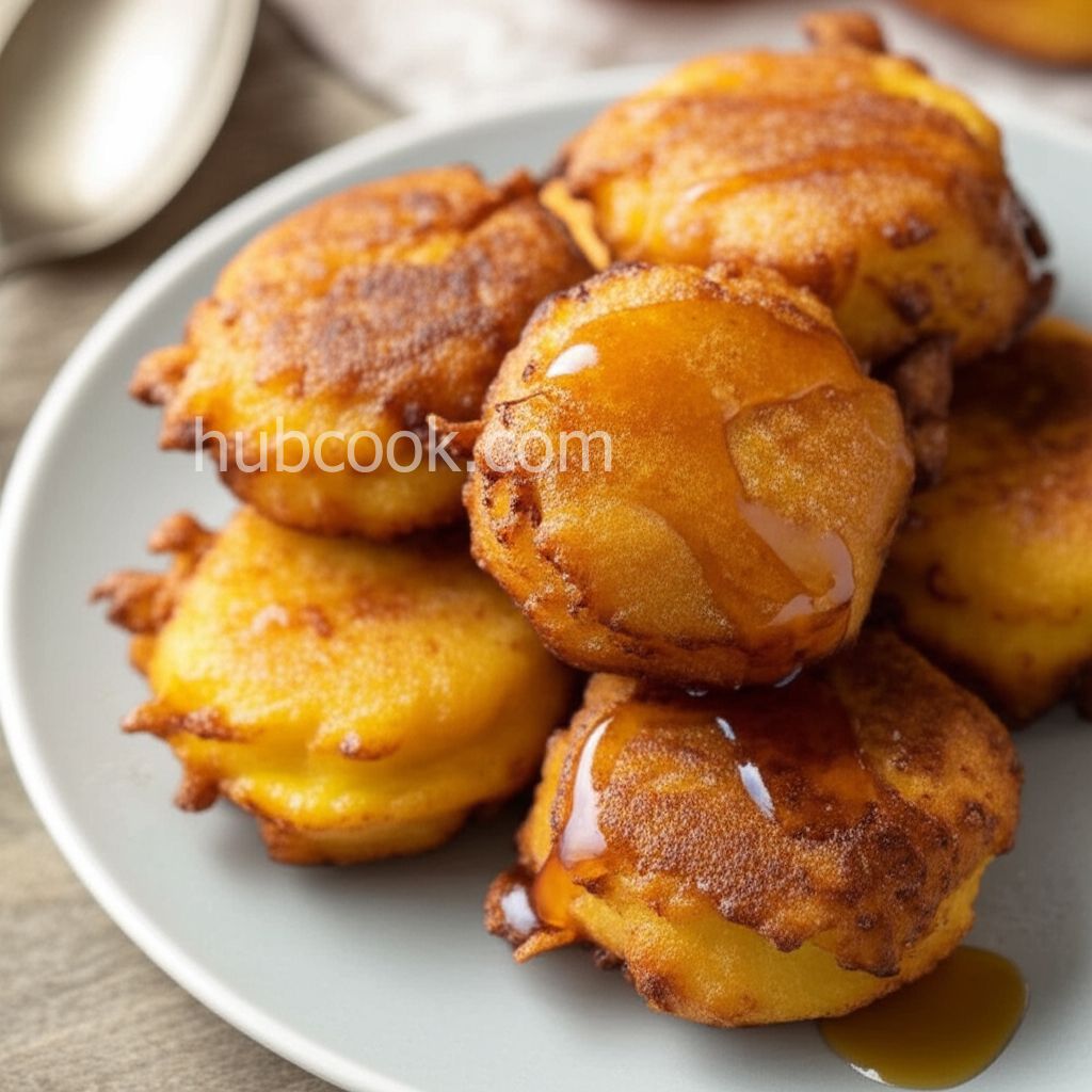 Corn Fritters with Maple Syrup