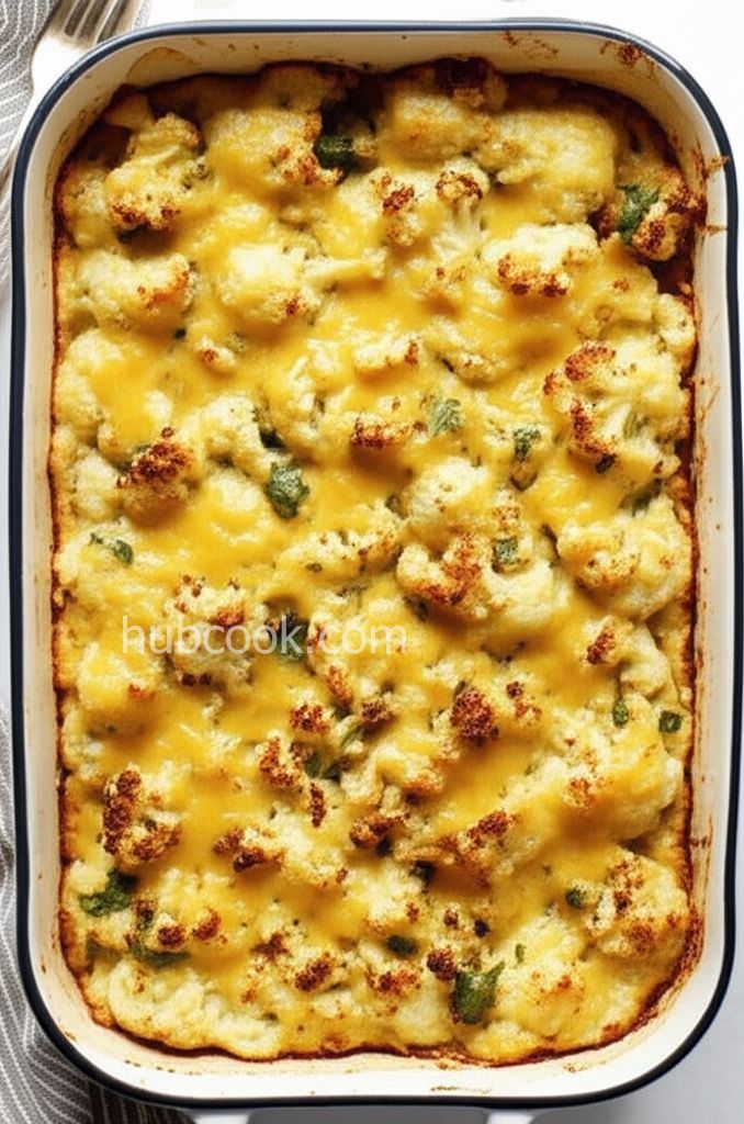 Curried Gruyere Cauliflower Gratin