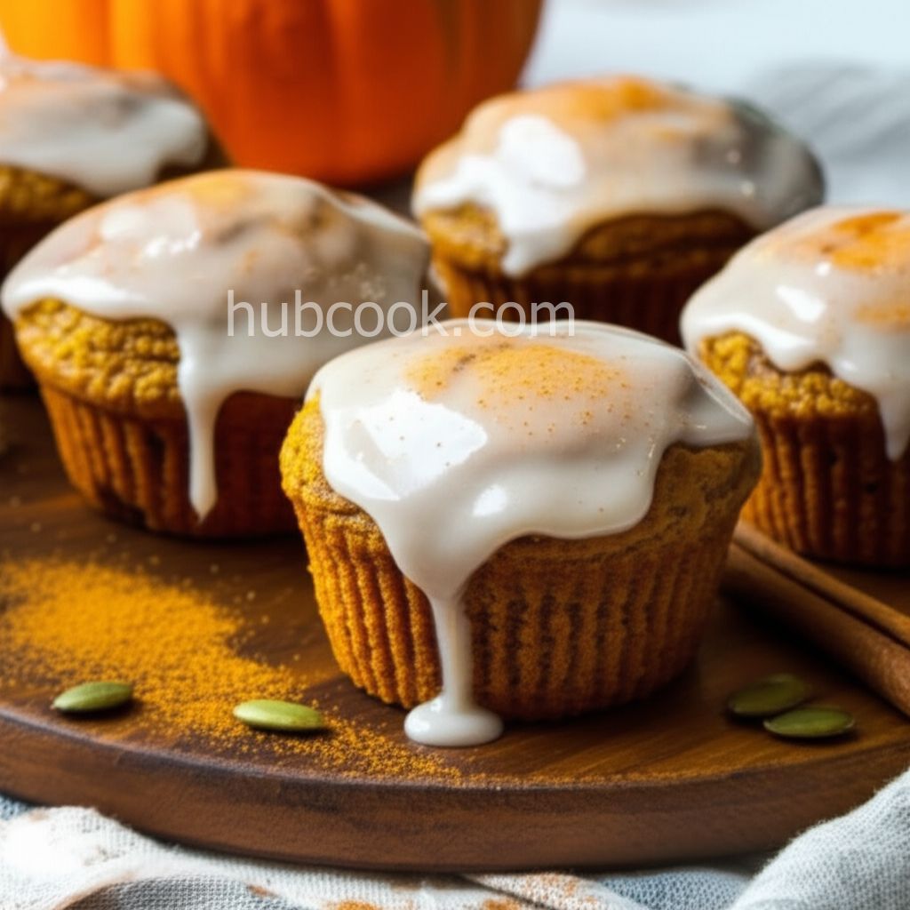 Glazed Pumpkin Spice Muffins