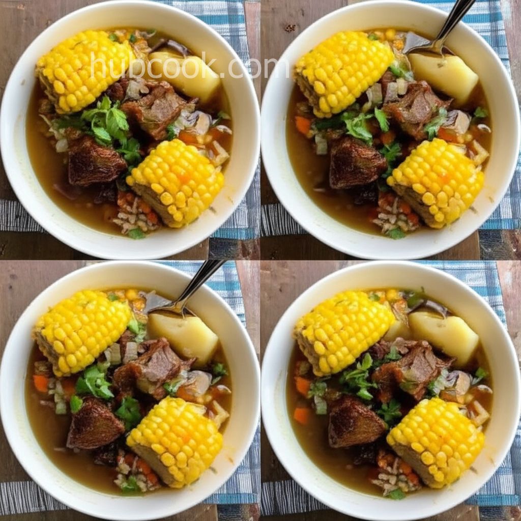 Mexican Oxtail Beef Soup
