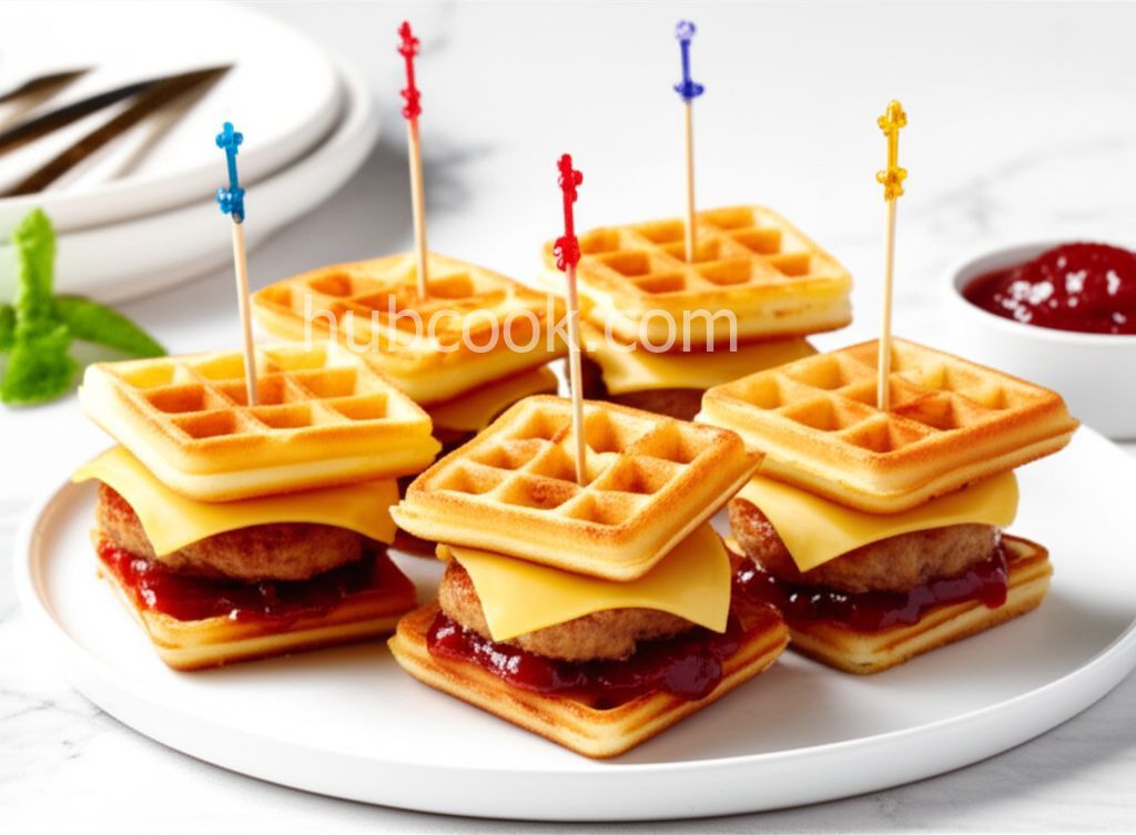 Mini Sausage and Waffle Bites