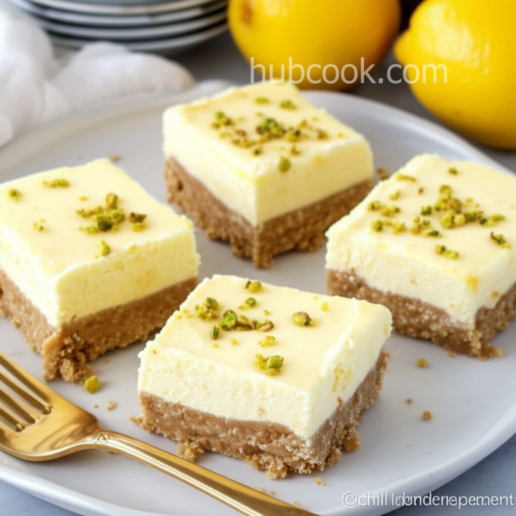 No-Bake Lemon Ricotta Cheesecake Bars
