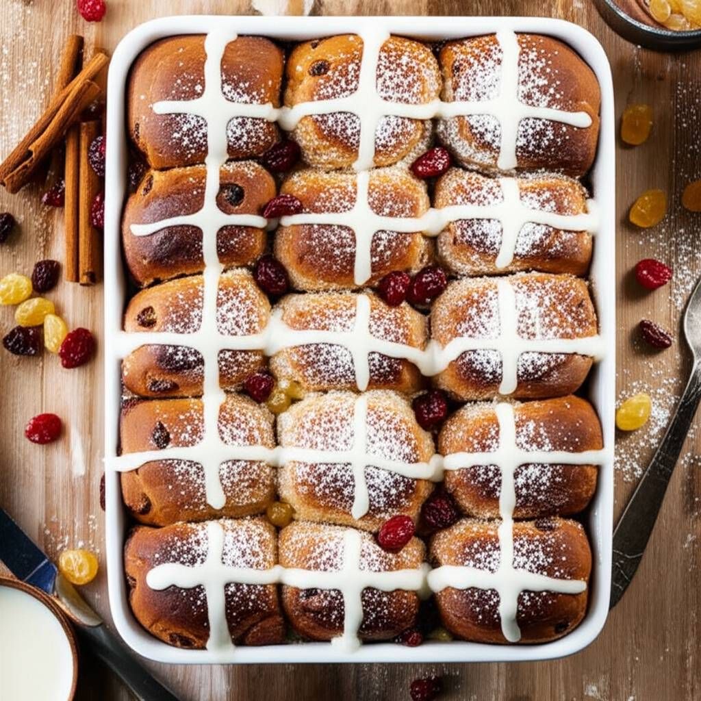 Pull-Apart Hot Cross Buns