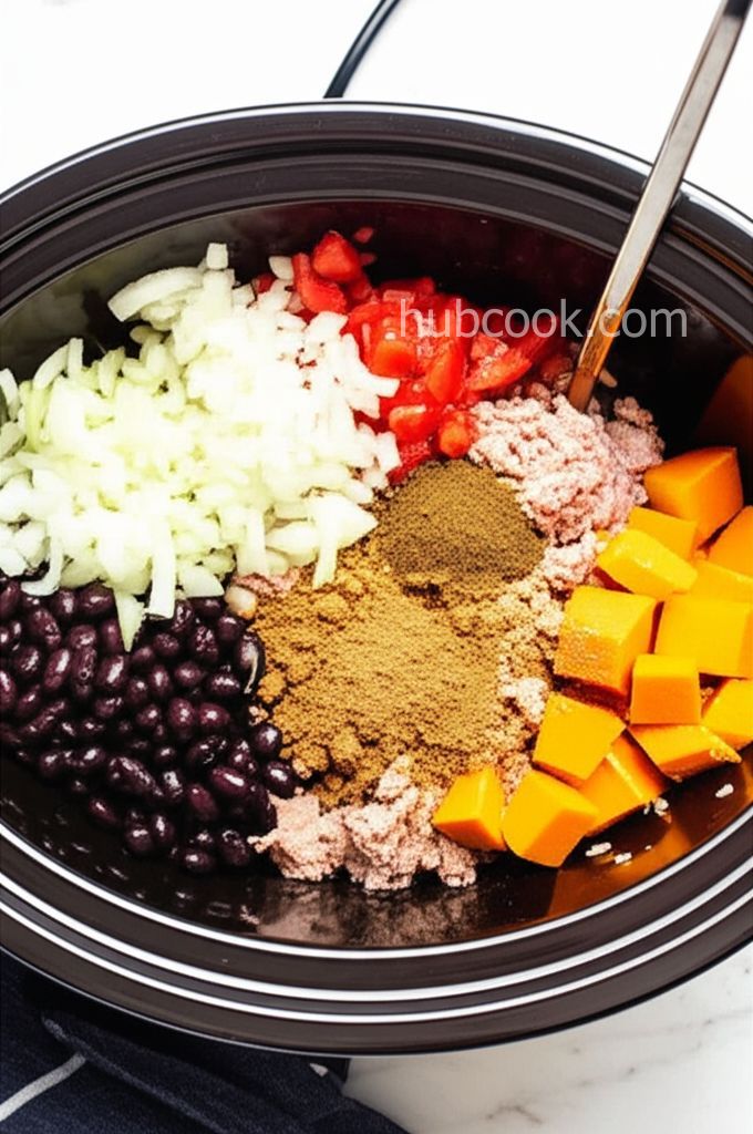 Slow Cooker Pumpkin Turkey Chili