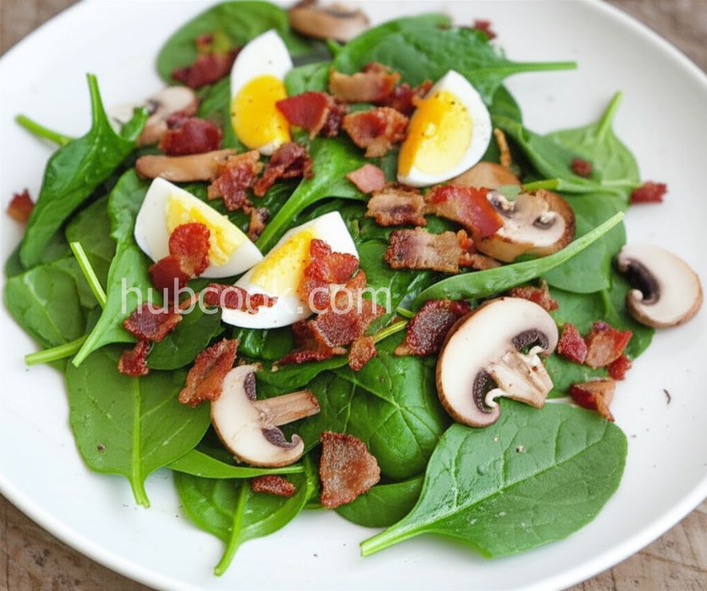 Spinach and Mushroom Salad