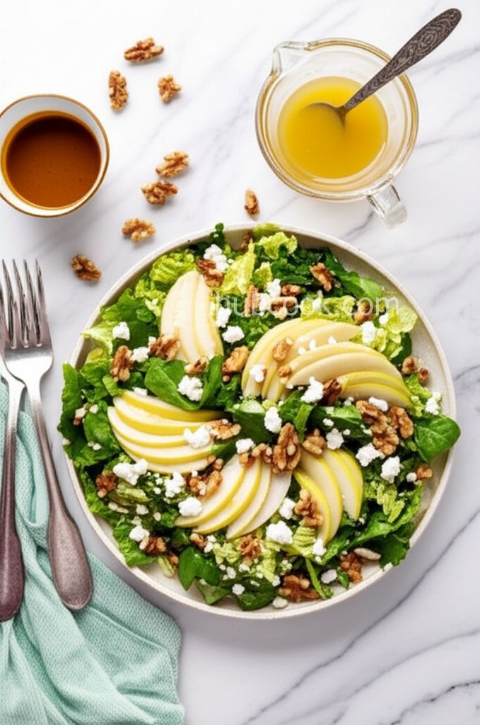 Three Greens and Fruit with Vinaigrette