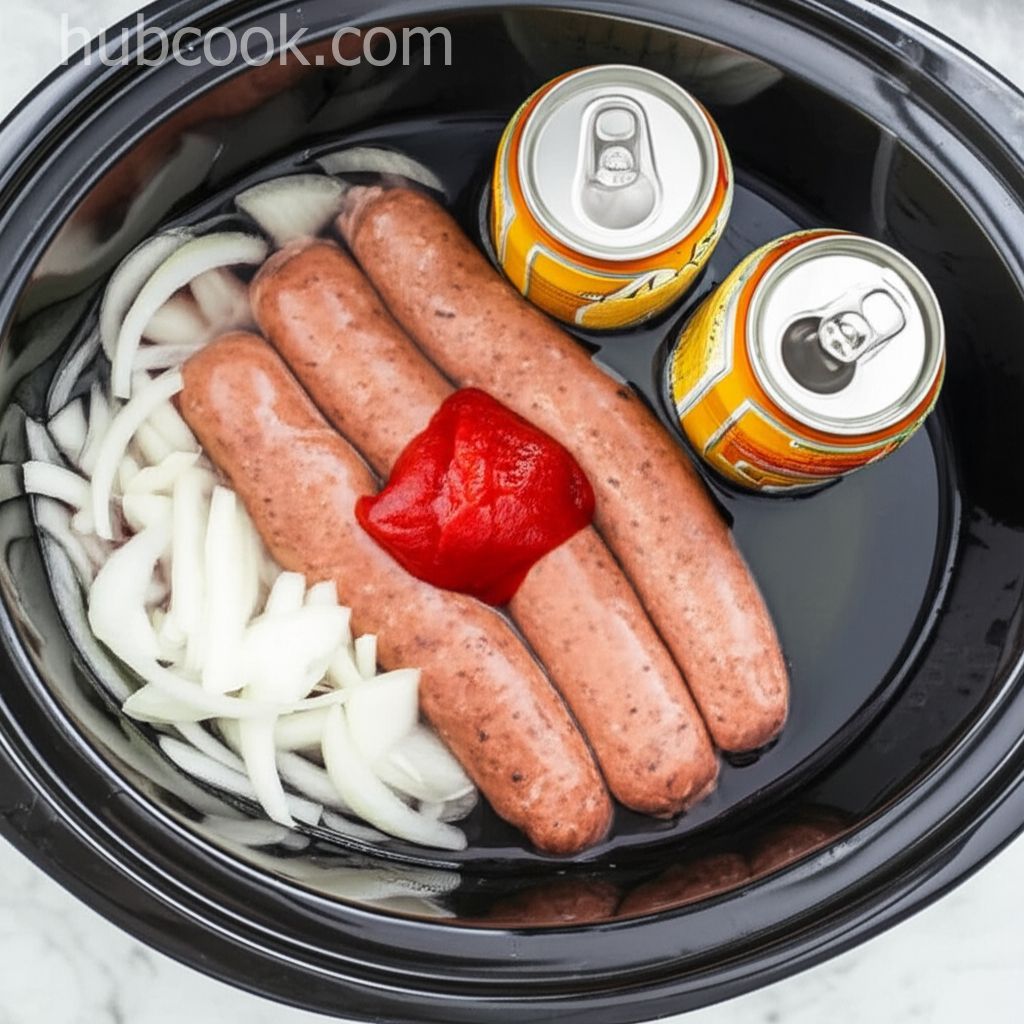 Wisconsin Slow Cooker Brats