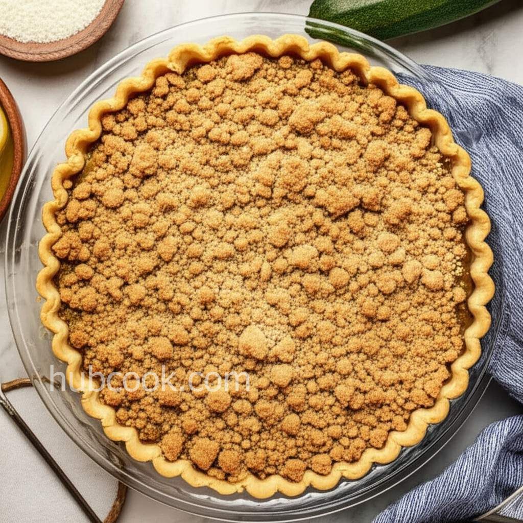 Zucchini Pie with Crumb Topping