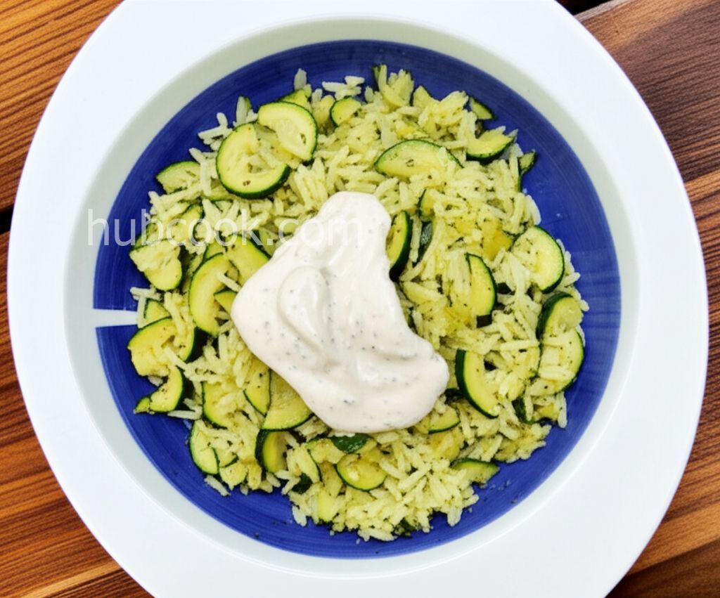 Zucchini with Dill Weed and Garlic-Yogurt Sauce