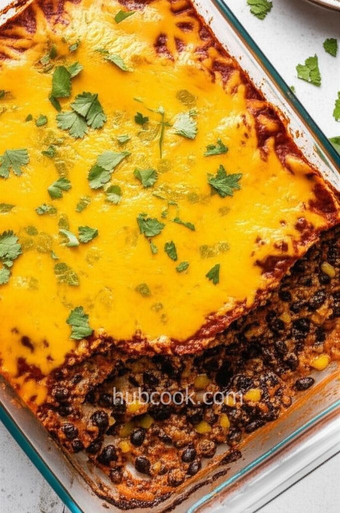 Black Bean and Quinoa Enchilada Bake