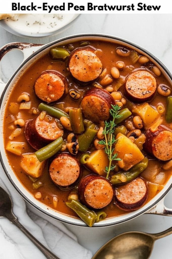 Black-Eyed Pea Bratwurst Stew