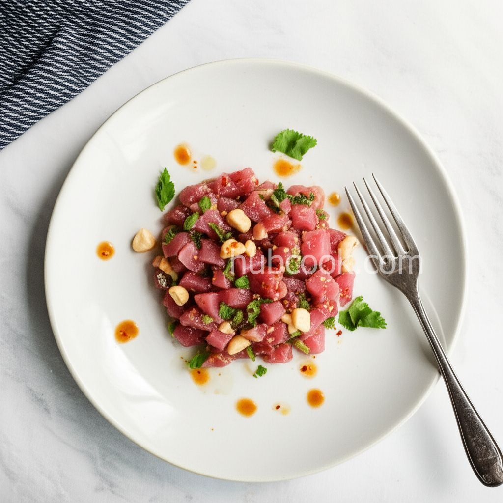 Coconut Cashew Tuna Tartare