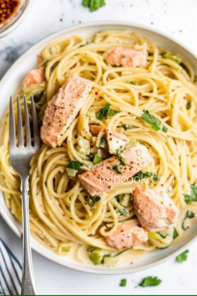 Creamy Salmon and Leek Pasta