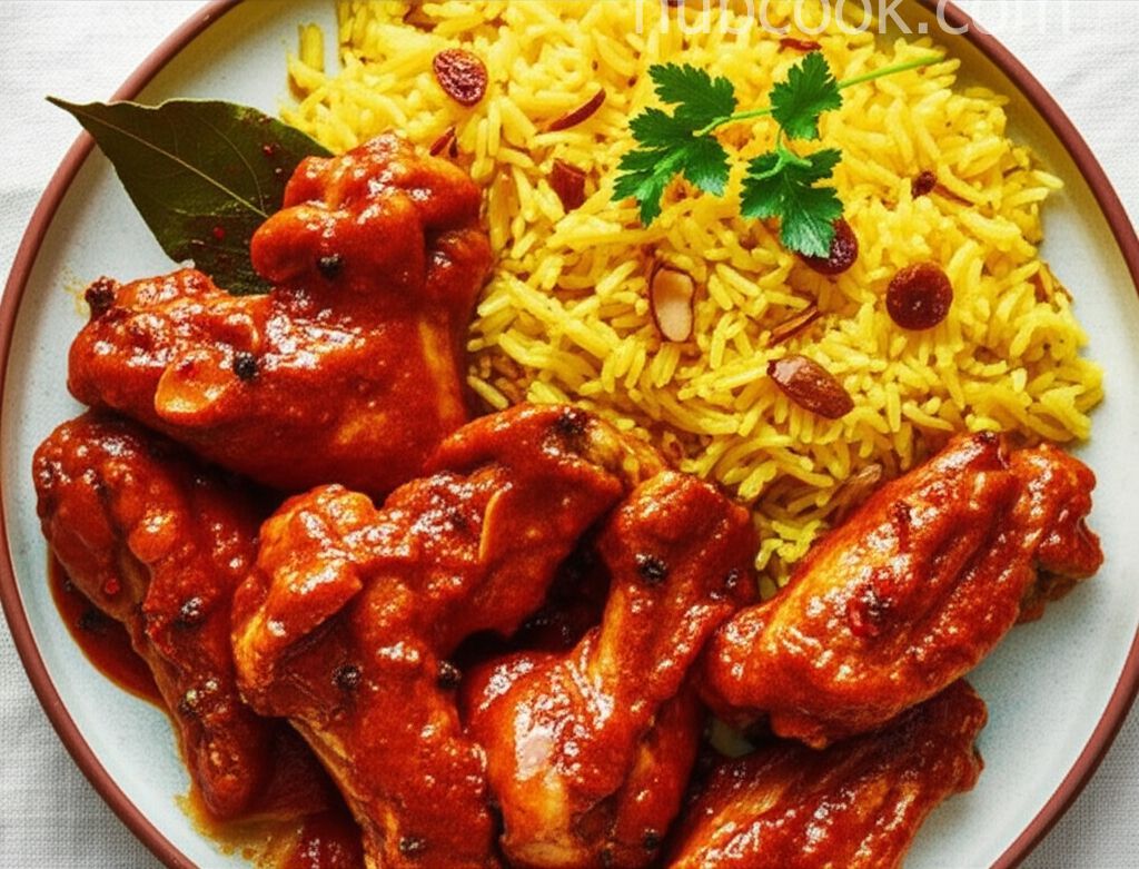 Dutch East Chicken Wings and Rice