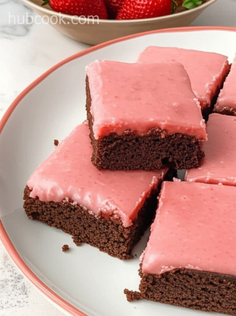 Easy Strawberry Brownies