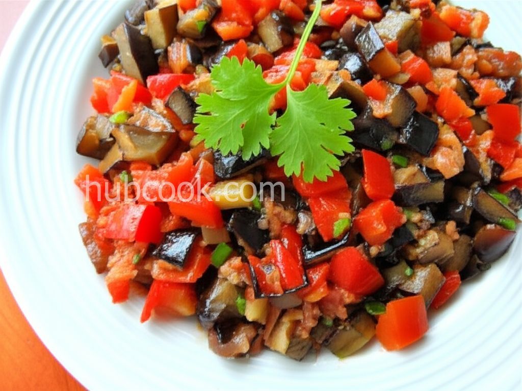 Eggplant Salsa and Homemade Pita Chips