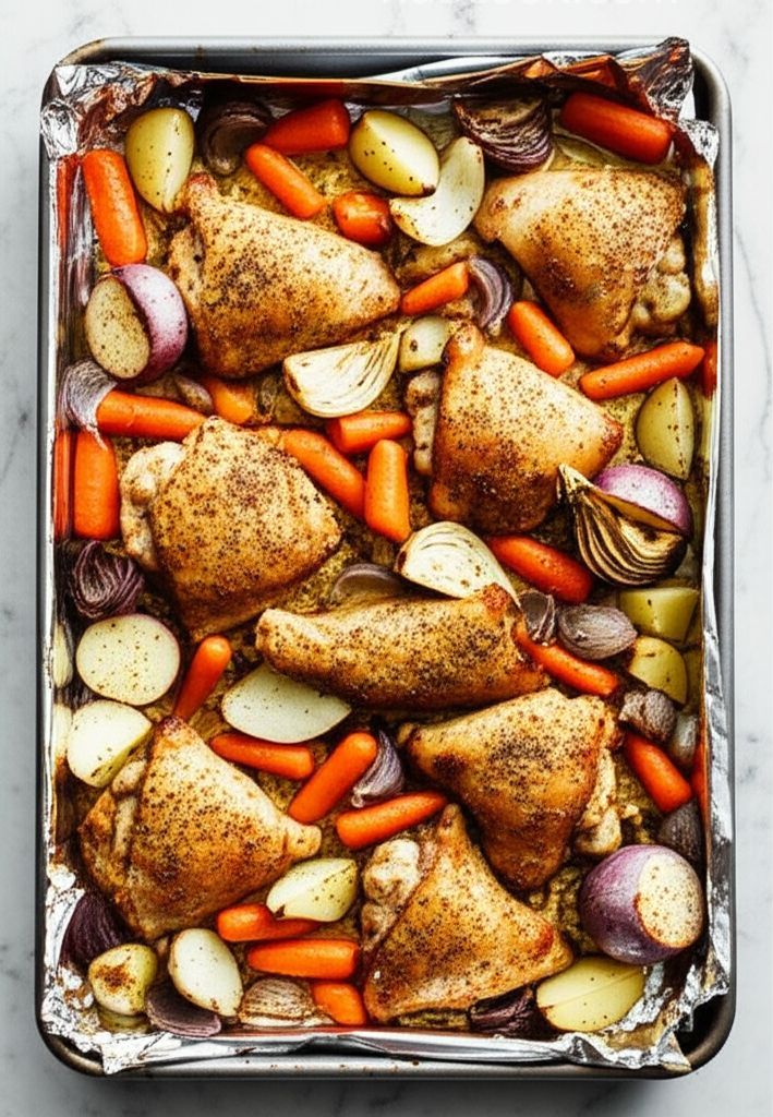 Emily's Herb Roasted Chicken and Vegetables