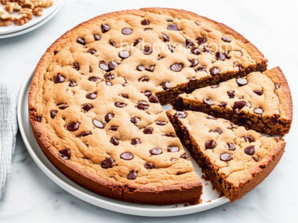 Giant Chocolate Chip Cookie Cake