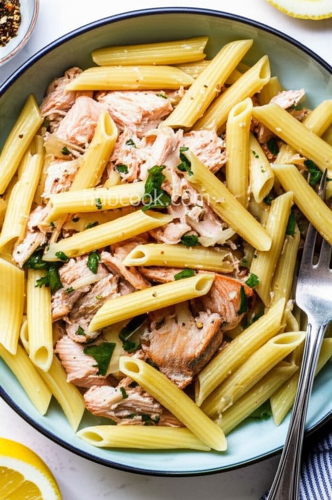 Lemon Pasta with Salmon