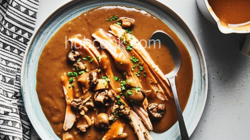 Make-Ahead Turkey Gravy with Porcini Mushrooms and Marsala Wine
