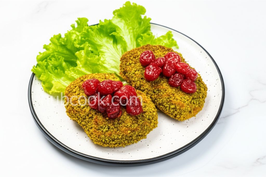Pistachio Crusted Chicken Breasts with Sun-Dried Cherry and Orange Sauce