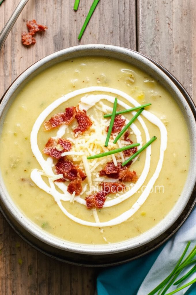 Potato Leek Soup with Bacon