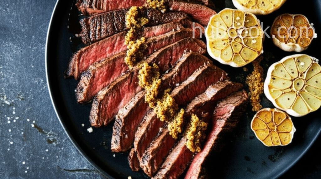 Roasted Garlic Flat Iron Steak