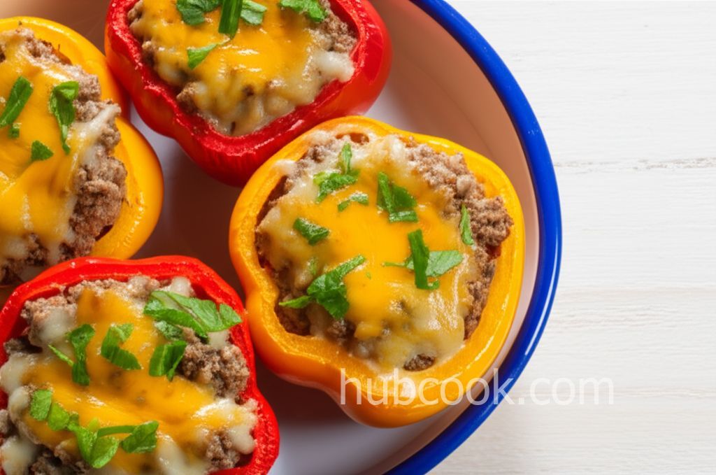 Sausage Alfredo Stuffed Peppers