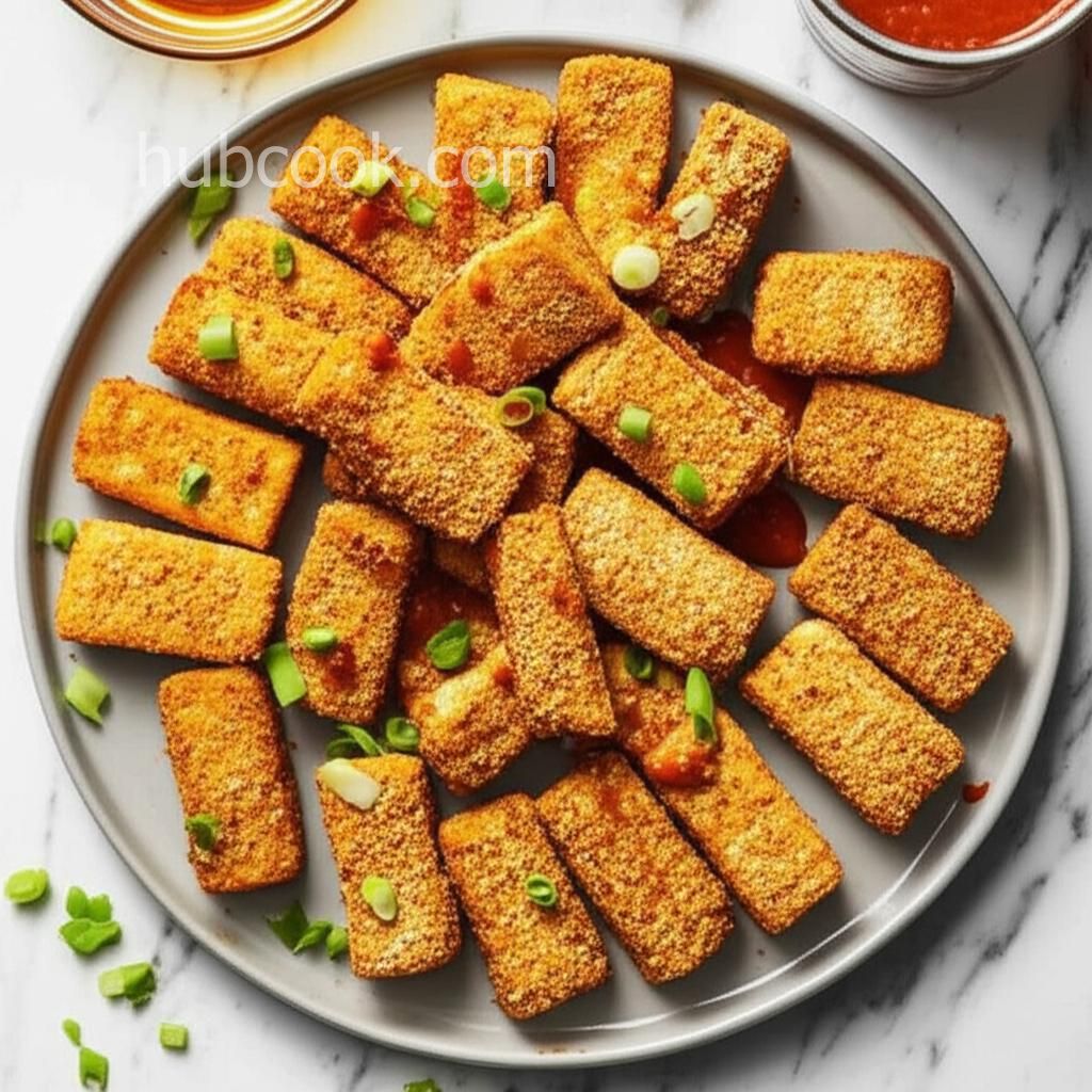 Tofu Nuggets with Maple-Mustard Dipping Sauce