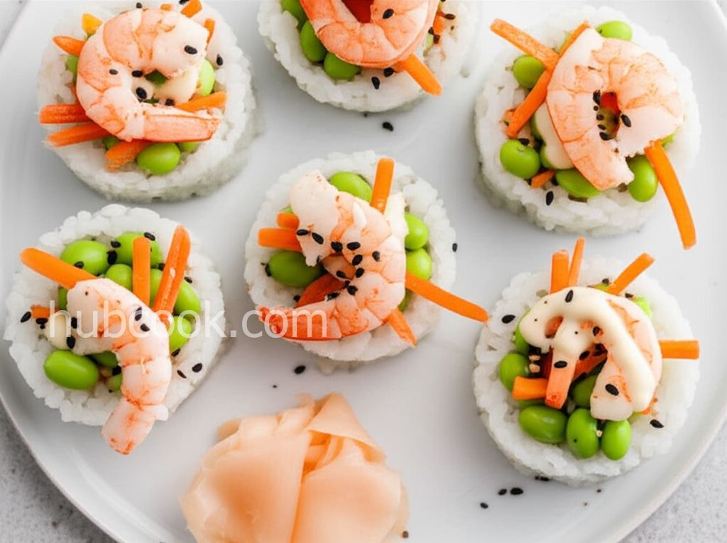 Wasabi Shrimp Sushi Cups