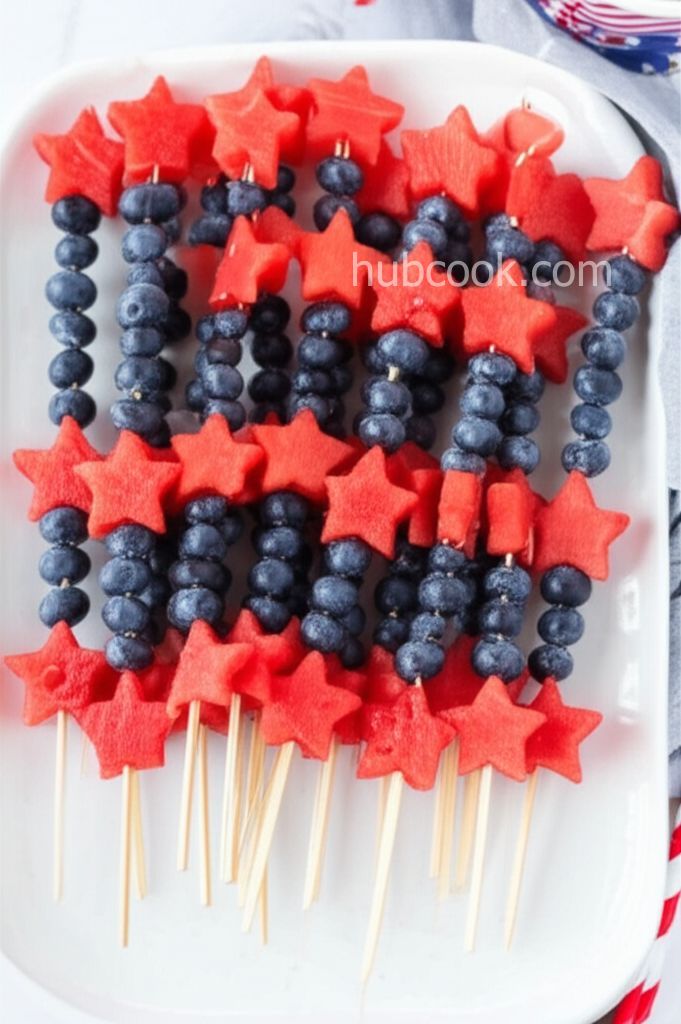 4th of July Fruit Kabobs