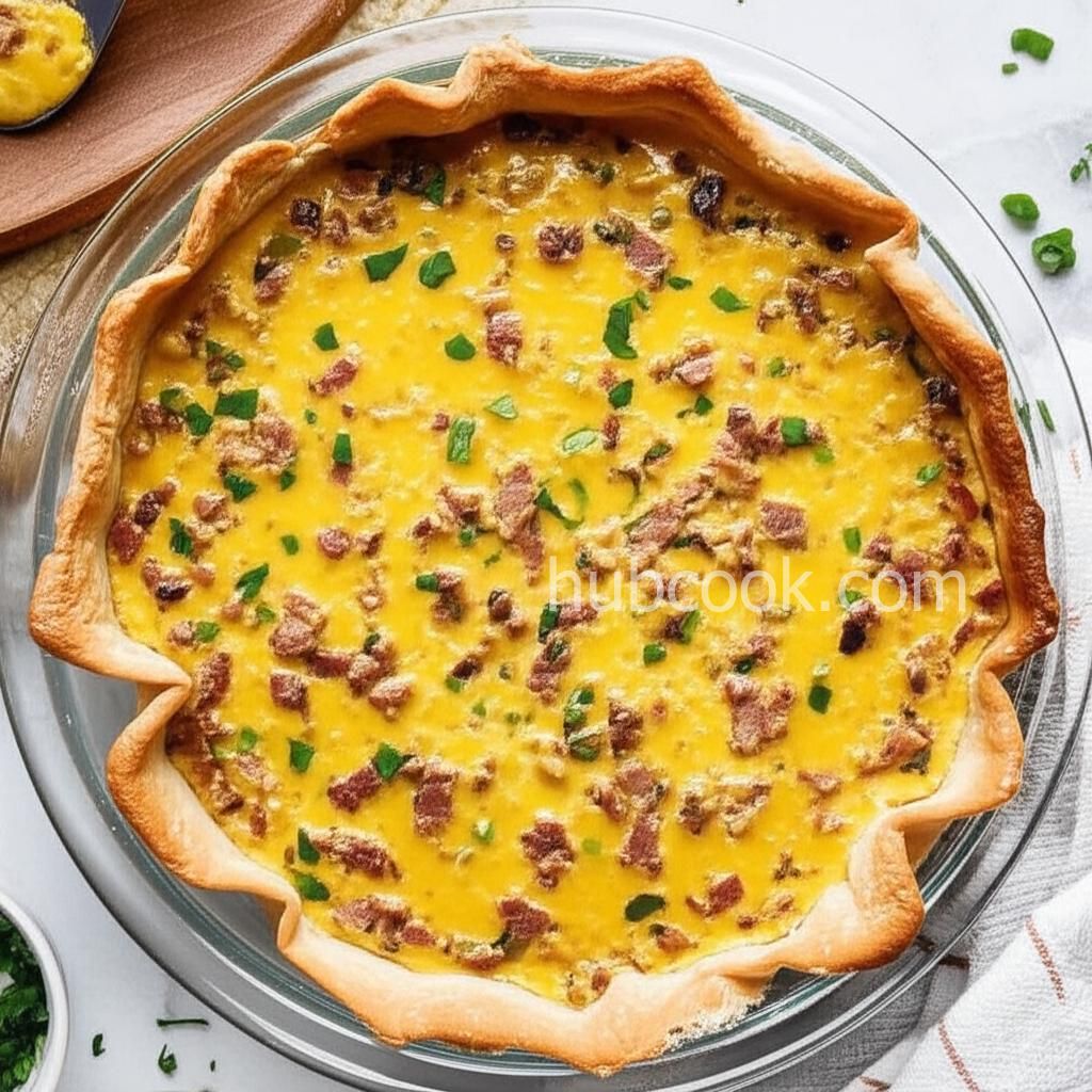 Bacon and Cheddar Cheese Quiche