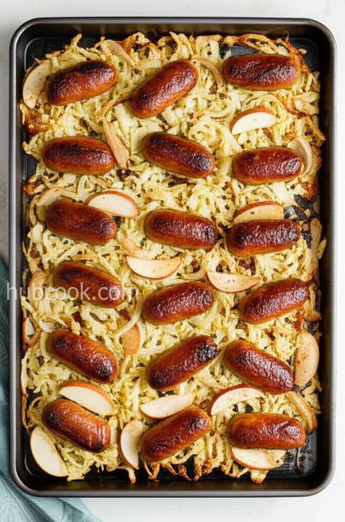 Basic Sheet Pan Chicken Sausage and Roasted Cabbage