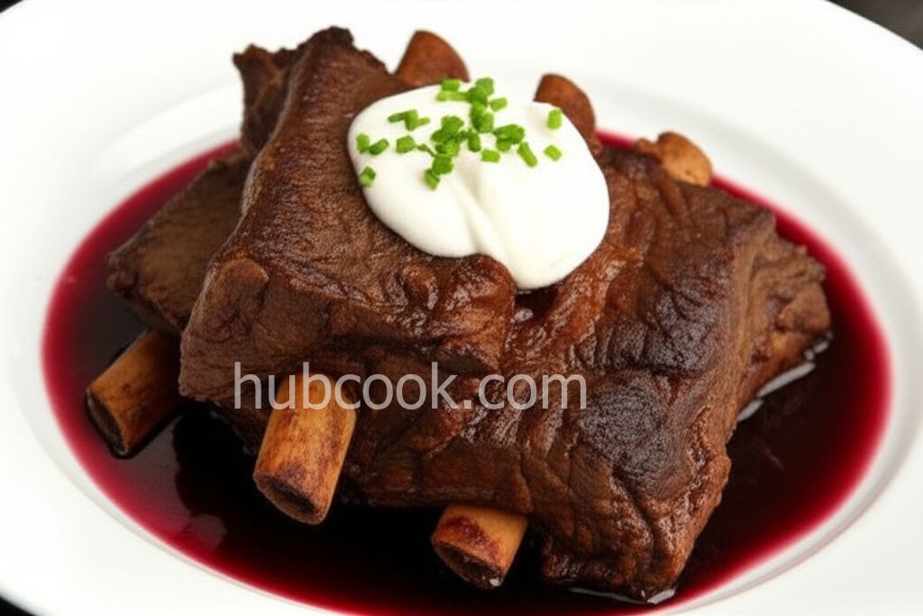 Borscht-Braised Beef Short Ribs