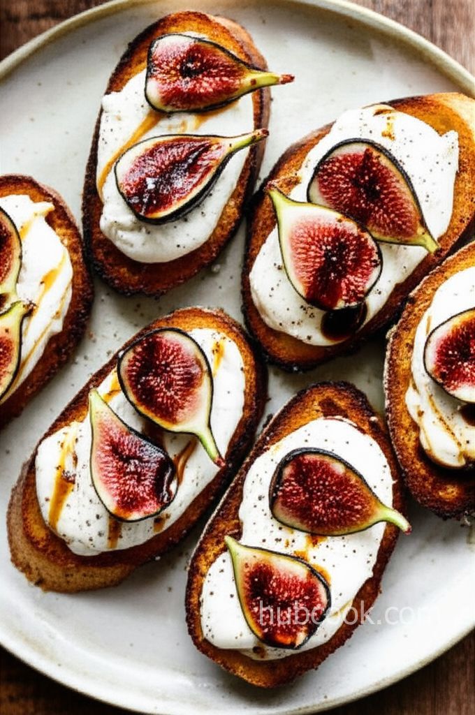 Burrata Bruschetta with Figs
