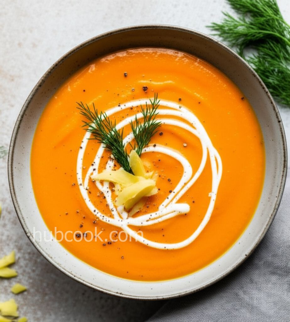 Carrot Cream Soup with Ginger