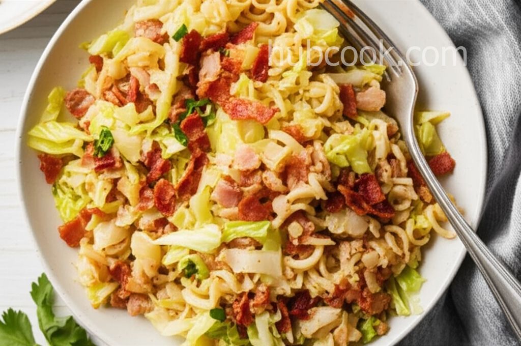 Fried Cabbage and Noodles