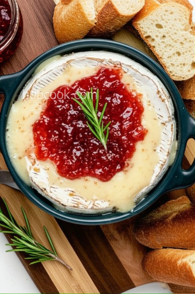 Garlicky Baked Brie