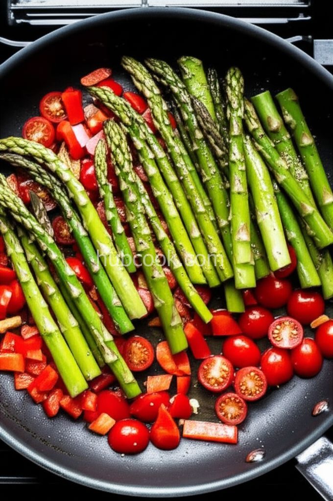 Greek Omelet with Asparagus and Feta Cheese