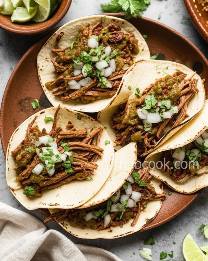 Green Chile Beef Tacos
